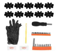 JEWEDECO Juego de 18 Piezas Juntas Columna de Dirección Flexibles para Vehículos las Marcas Coreanas, Arandelas de Acoplamiento de Plástico Resistente para Reparación de Automóviles,