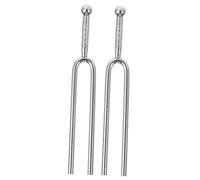 JEWEDECO Juego de 2 Diapasones Plateados de Tono a 440 Hz para Guitarra y Violín, Afinadores de Tono Prácticos y Accesorios Musicales Profesionales para Instrumentos Acústicos y Eléctricos
