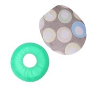 JEWEDECO Juego de Fundas para Asiento de Inodoro Diseño Moderno 2 Piezas de Forro Polar Coral Supergrueso, Cojín Circular para Invierno y Comodidad Hogar