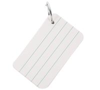 JEWEDECO Juego de Tarjetas de Vocabulario en Papel Blanco Fáciles de Escribir y Portátiles para Estudio y Memorización Creativa