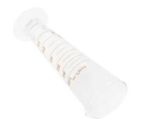 JEWEDECO Juego de Vasos Medidores Graduados de Vidrio Triangular de 100ml para Laboratorio, Alta Precisión y Fácil de Limpiar para Experimentos Científicos