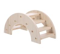 JEWEDECO Juguete de Puente de Madera para Hámster y Jerbos, Material Sintético Resistente a Mordeduras, Adecuado para Parque de Juegos y Escalada Segura