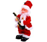 JEWEDECO Juguete Eléctrico de Papá Noel Música, Muñeco Navideño de Plástico y Tela, Adecuado para Decoración y Ambiente de Navidad Varios Estilos