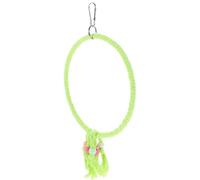 JEWEDECO Juguete para Loro Columpio de Cuerda de Algodón Resistente y Seguro Anillos para Jaula de Pájaros Adecuado para Periquitos en Jaulas y Escritorios