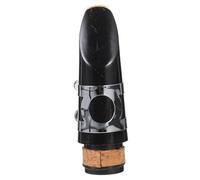 JEWEDECO Kit de Plástico y Metal Accesorios Portátiles y Versátiles para Clarinete si Bemol Ligadura y Tapa Negra para Músicos de Instrumentos de Viento Madera