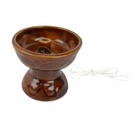 JEWEDECO Lámpara de Aceite Antigua de Cerámica con Diseño Delicado y Acabado Fino, Resistente al Viento y Fácil de Usar para Decoración en Dormitorio o Bodas