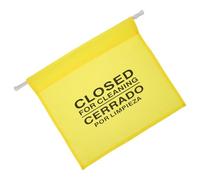 JEWEDECO Letrero de Seguridad Amarillo para Señalización en Oficinas y Fábricas Instalación Sencilla y Alta Visibilidad, Adecuado para Mantenimiento y Limpieza