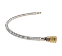 JEWEDECO Manguera Autoblocante para Inflador de Neumáticos de 9 Mm, Tubo de Extensión de 45 Cm Resistente al Aplastamiento, Compatible con Compresores de Aire para Coches y Motocicletas,