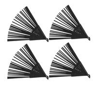 JEWEDECO Marco para Abanicos de Mano de Bambú 21 Cm, 4 Unidades sin Tela para Bricolaje, Varillas Plegables Resistentes para Decoración, Kit de Fabricación Artesanal para Fiestas y Bodas