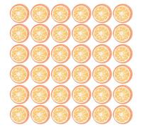 JEWEDECO Mascarilla Facial de Hoja Diseño de Naranja, 50 Piezas de Fibra Redonda Hidratante y Rejuvenecedora para Rostro y Cuello en Rutina de Cuidado Piel