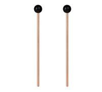 JEWEDECO Mazos de Percusión de Madera y Caucho, 2 Piezas, Tamaño Pequeño, Baquetas de Lengua para Xilófono y Tambores de Mano, Accesorio Portátil para Músicos y Estilo Estilo Aleatorio