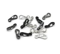 JEWEDECO Mini Mosquetones al Color Aleatorio de Aleación de Aluminio 15piezas Gancho de Bloqueo Alta Resistencia sin Bordes Filosos para Mochila y Linterna para Equipo de