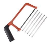 JEWEDECO Mini Sierra de Mano para Carpintería Mango Antideslizante y Estructura Resistente, Herramienta de Bricolaje para Poda y Trabajos en Metal