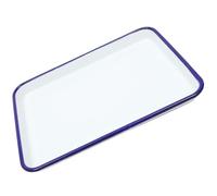JEWEDECO Molde para Asar Esmaltado Rectangular 27X19 CM Antiadherente para Horno Adecuado para Pizzas Pasteles y Panes en Cocina Doméstica
