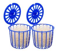 JEWEDECO Nido para Pájaros Loro de Plástico y Yute 2 Piezas, Accesorio para Jaulas Que Satisface Hábito de Trepar y Alivia Estrés en Mascotas en Casa o Tienda