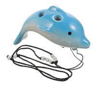 JEWEDECO Ocarina De Cerámica 6 Agujeros Instrumento Musical Adecuado Para Niños Y Principiantes