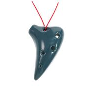 JEWEDECO Ocarina Portátil De 6 Agujeros Mini Tamaño, Color Azul Profundo, Instrumento Musical Introductorio Para Principiantes e Infantil, Adecuado Para Aprendizaje y Obsequio Musical