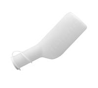 JEWEDECO Orinal Fácil de Transportar de Plástico Portátil Capacidad de 1000ml Escala Graduada para Ancianos y Pacientes Postrados Adecuado para Hospital y Camping