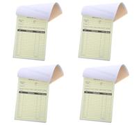 JEWEDECO Paquete De 4 Recibo de Entrega, Papel para Apilamiento Frecuente y Organización Financiera Instantánea, Adecuado para Operaciones de Almacén y Tienda