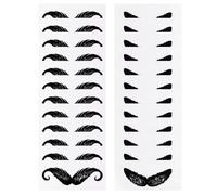 JEWEDECO Pegatinas Protectoras para Bigote y Nariz, Kit 24 Unidades Formas de Barba Pequeñas, Adhesivos para Depilación Nasal y Cuidado del Vello Facial, Accesorios Seguros para Depilación