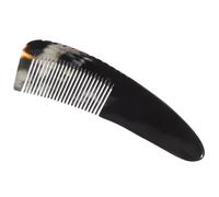 JEWEDECO Peine Finos de Cuerno de Buey Negro de Masaje para Desenredar Cabello Fino y Masaje del Cuero Cabelludo, Adecuado para Hombres y Mujeres