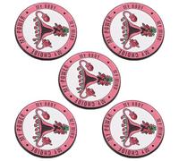 JEWEDECO Pin para Mujer Diseño de Útero Esmaltado, Paquete de 5 Piezas, Accesorio de Ropa para Enfermeras y Mujeres, Pin Educativo para Concienciación Feminista, Adecuado para Uniformes
