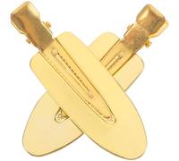 JEWEDECO Pinzas para Pelo Mujer sin Marcas Metal Dorado, 1 Par Pinzas para Flequillo Prácticas y Portátiles, Accesorios Pelo Boda E Invitada para Peinado Natural