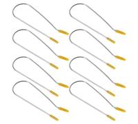 JEWEDECO Pinzas para Rulos Calientes en Color Amarillo 20 Piezas de Acero Inoxidable 304 Clips de Repuesto para Rizador de Cabello en Casa o Barbería