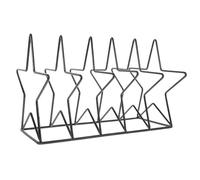 JEWEDECO Porta Discos de Vinilo y Estante para CD de Hierro Negro Estructura Simple, Organizador Adecuado para Oficina y Almacenamiento de Libros en Casa