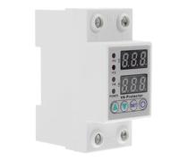 JEWEDECO Protector de Sobretensión y Subtensión Relé de Voltaje 2p63a 40a Blanco de Plástico para Dispositivos Eléctricos y Electrodomésticos, Hogar y Oficina