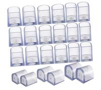 JEWEDECO Protector de Talón Fácil de Colocar para Zapatos de Tacón Alto de PVC Antideslizante y Resistente al Desgaste, Paquete de 12 Pares para Mujeres y Uso en Terrenos Barro y Grietas