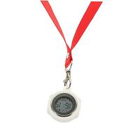 JEWEDECO Reloj De Bolsillo Digital para Enfermería Pantalla De Cristal, Diseño Ligero y Colgante Rojo, Preciso y Portátil, Adecuado para Profesionales Sanitarios y Uso Hospitalario