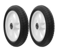 JEWEDECO Ruedas de Repuesto de Goma para Carrito de Compras, Ruedas Giratorias Medianas 2 Piezas, Accesorios para Reparación de Carros de Compra, Compatibles Carritos Interiores