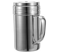 JEWEDECO Salero de Acero Inoxidable con Diseño Ergonómico, Recipiente para Almacenar Condimentos Portátil y Versátil para Camping y Uso Diario