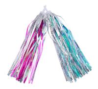 JEWEDECO Serpentinas de Bicicleta 2 Pares, Hechas de Plástico, Que Bailan Viento para Personalizar Triciclos y Bicicletas Infantiles Color Aleatorio