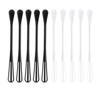 JEWEDECO Set Combinando Cuchara y Batidor de 10 Batidores Manuales de Plástico Pp Diseño Doble Cabezal para Mezclar y Airear en Cocina