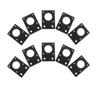 JEWEDECO Soporte de Aluminio para Motor Paso a Paso de Impresora 3d Compatible Perfiles 2020 y 2040, Placa de Montaje Cnc Fija, Paquete de 10 Piezas para Fabricación Aditiva