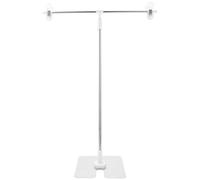 JEWEDECO Soporte de Fondo para Fotos en Forma de T, Mini Tamaño, Acero Inoxidable, Portátil y Ajustable para Fotografía de Productos, Alimentos y Naturaleza Muerta en Mesa