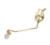 JEWEDECO Soporte Dorado para Partituras de Clip Pequeño y Portátil, Compatible Lira y Trombón para Presentaciones en Bandas de Marcha