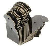 JEWEDECO Soportes de Esquina en Ángulo Recto de Metal, 20 Unidades, para Cajas de Madera Vintage y Cajas de Almacenamiento, Herrajes de Fijación para Decoración y Protección