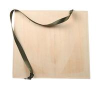 JEWEDECO Tabla de Dibujo Portátil de Madera para Artistas con Correa Soporte Sólido y Doble Borde para Bocetos y Pintura al Aire