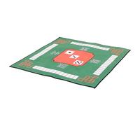 JEWEDECO Tapete de Mesa para Mahjong y Póquer, Material Goma Antideslizante, Color Verde, Efecto Decorativo y Comodidad, Adecuado para Juegos de Mesa y Domino