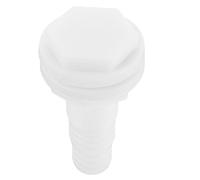 JEWEDECO Tapón de Drenaje de Mango Rápido y Conector Pasacascos Recto de Plástico ABS para Casco de Barco, Accesorio Marino para Ventilación de Sentina y Drenaje de Cubierta