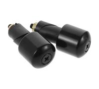 JEWEDECO Tapones para Manillar de Motocicleta de Hierro Duradero, Par Negro para Bloqueo, Protección Antichoque y Estabilidad Mejorada, Accesorios Moto Compatibles y Equilibradores