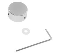 JEWEDECO Tapones para Uñas de Guitarra de Metal Plata, Acoplador de Pedal de Efectos Fácil de Llevar, Reemplazo para Controladores en Escenario de Guitarra