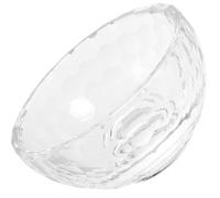 JEWEDECO Tazón Pequeño de Vidrio Transparente 8 Cm para Mezclar y Aceites Esenciales, Cuenco Facial para Spa y Salón, Recipiente Multiusos para Tratamientos Faciales