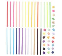 JEWEDECO Tiras de Papel de Origami para Manualidades 4050 Hojas Multicolor 27 Colores Papel Estrella para Doblar para Proyectos DIY y Arte Creativo
