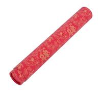 JEWEDECO Tubo Telescópico para Almacenamiento de Arte y Planos, Tubo Porta Carteles de Papel Resistente, Longitud Ajustable 52 Cm, Diámetro Interior 7 Cm, Color Rojo Patrón de Dragón