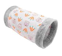 JEWEDECO Túnel Plegable para Conejos y Hámsters, Juguete Cómodo de Gamuza y Forro Polar Ártico, Adecuado para Esconderse y Jugar en Casa