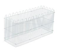 JEWEDECO Valla para Juegos de Hámster y Mascotas Pequeñas de Alambre de Hierro Blanco, Resistente al Desgaste, Adecuado para Casa y Tienda de Mascotas